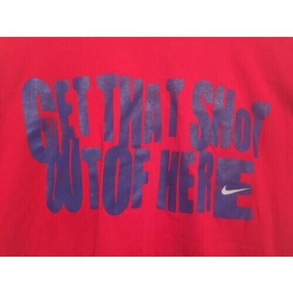 NIKE GET THAT SHOT OUT OF HERE SIZE MEDIUM DRI-FIT T-SHIRT - Picture 2 of 3